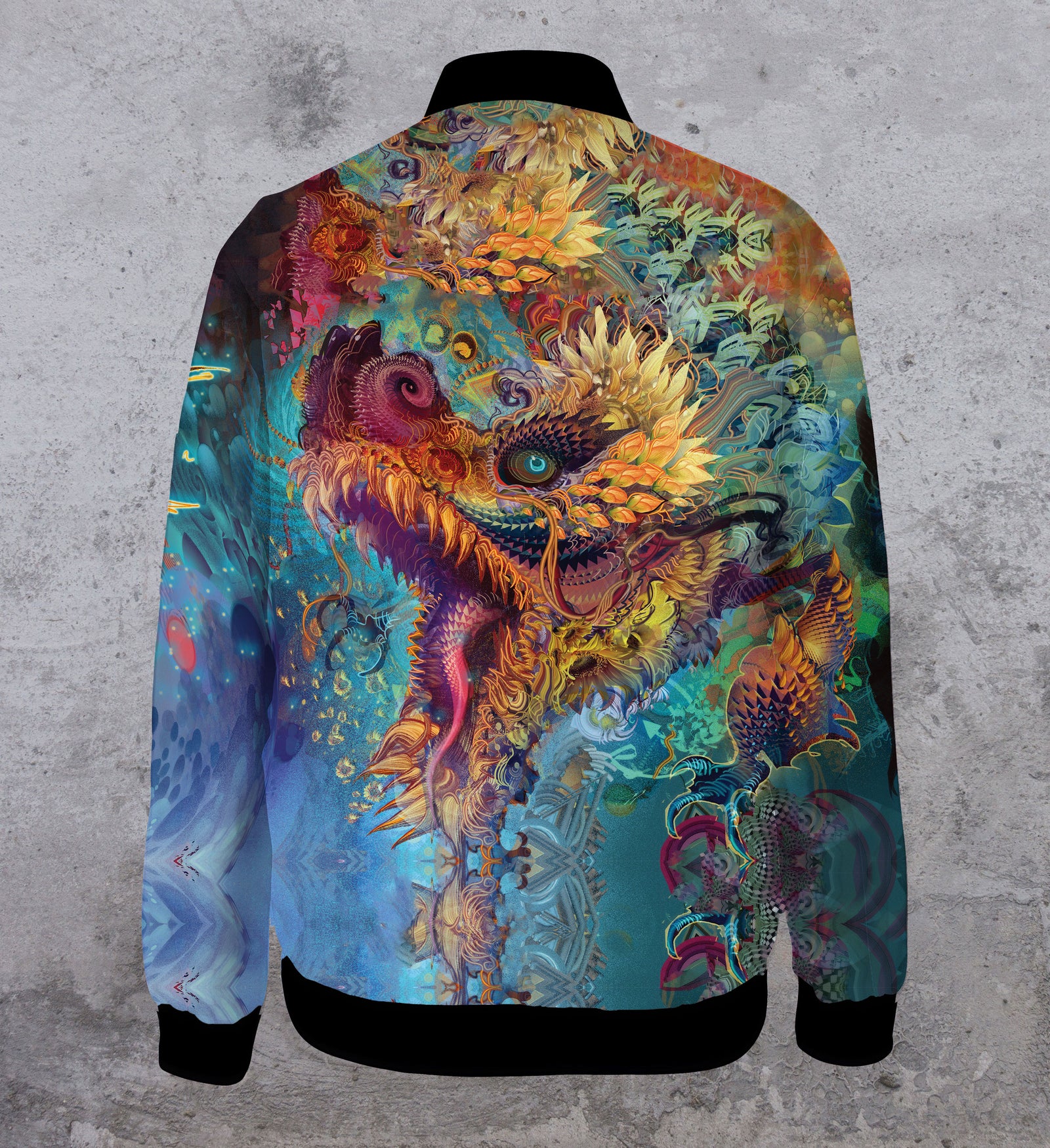 Hummingdragon Women's Lightweight Bomber Jacket by Android Jones - Ships April