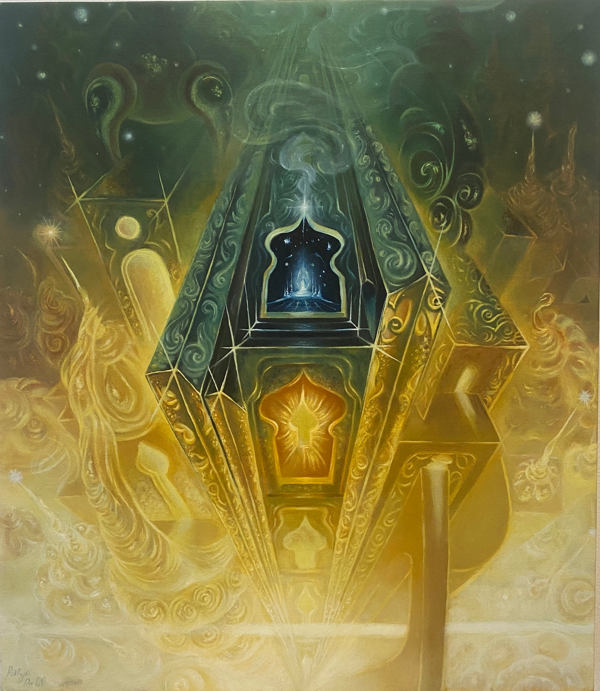 Inner Luminescence Original Painting by Rituja Patil