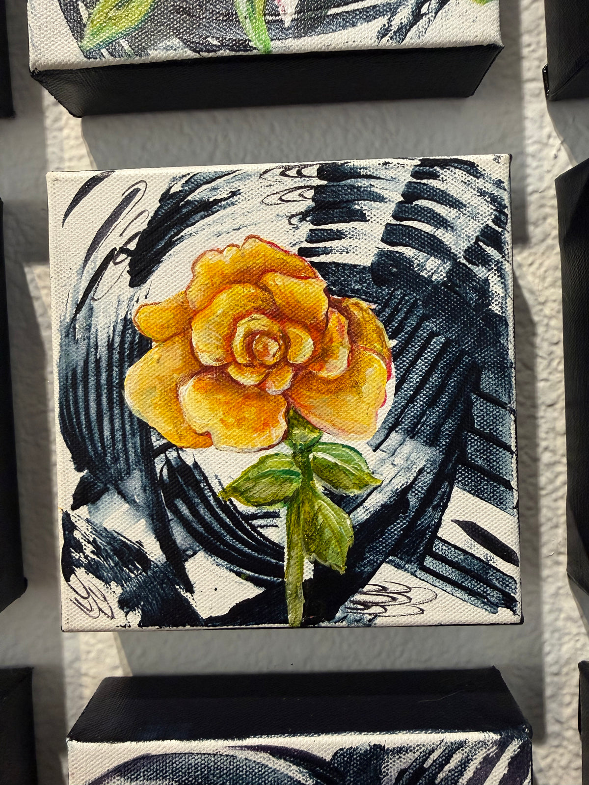 Texas Rose Original Painting by Molly Gardner