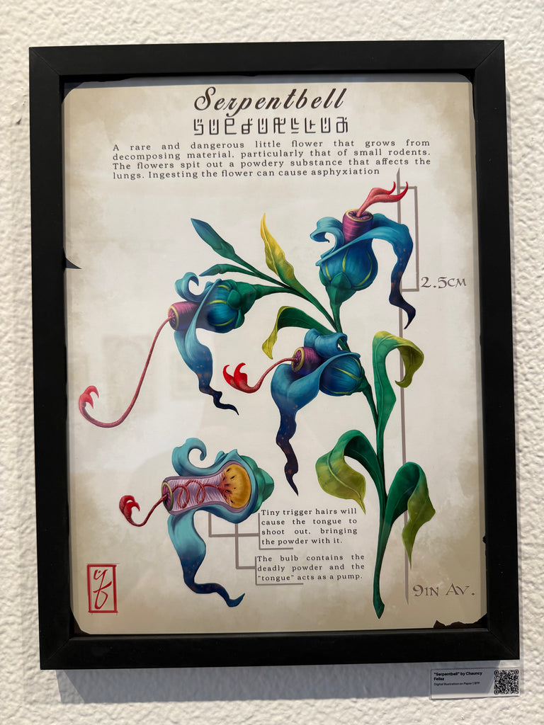 Serpentbell Original Illustration by Chauncy Felisz