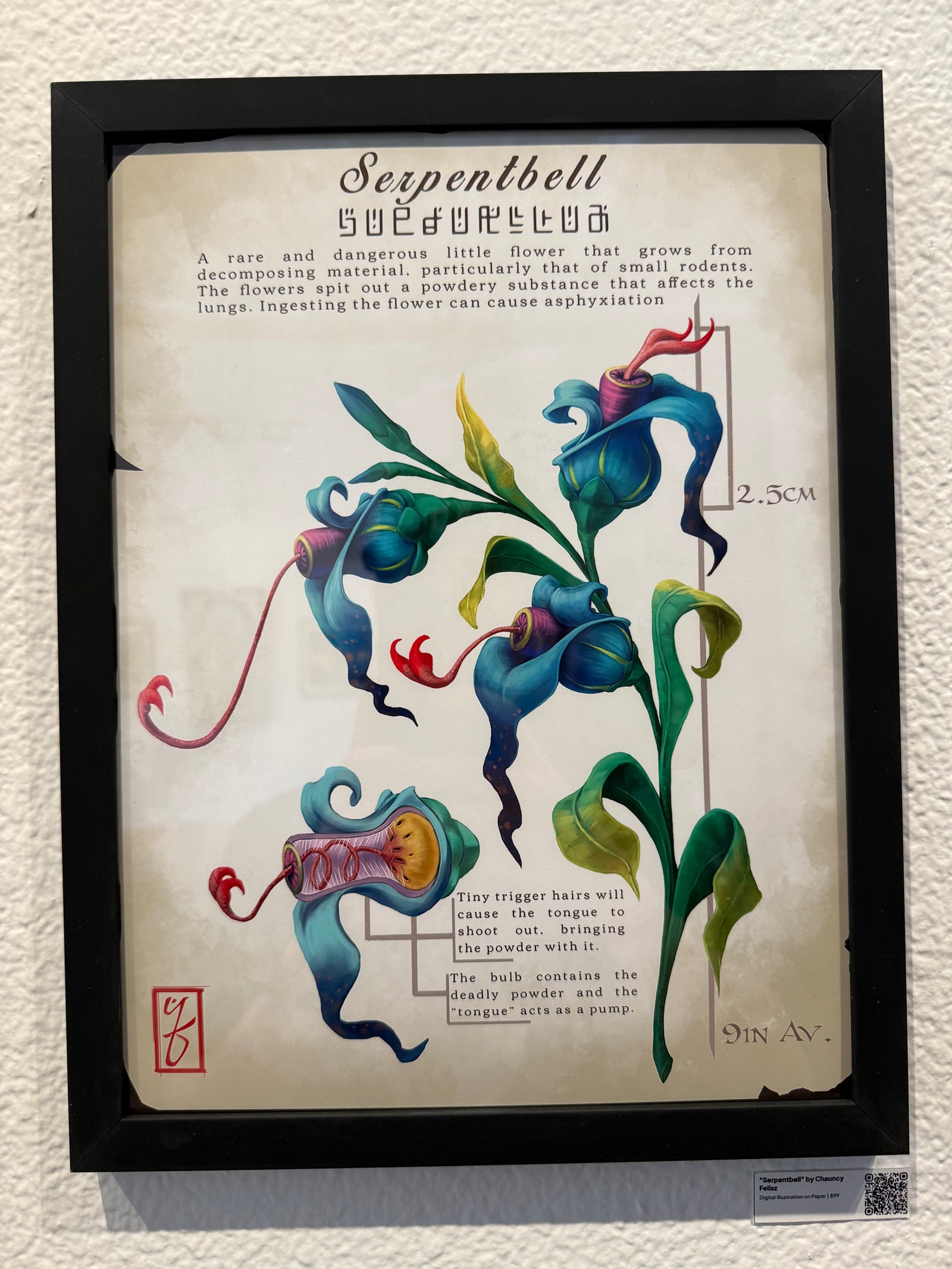 Serpentbell Original Illustration by Chauncy Felisz