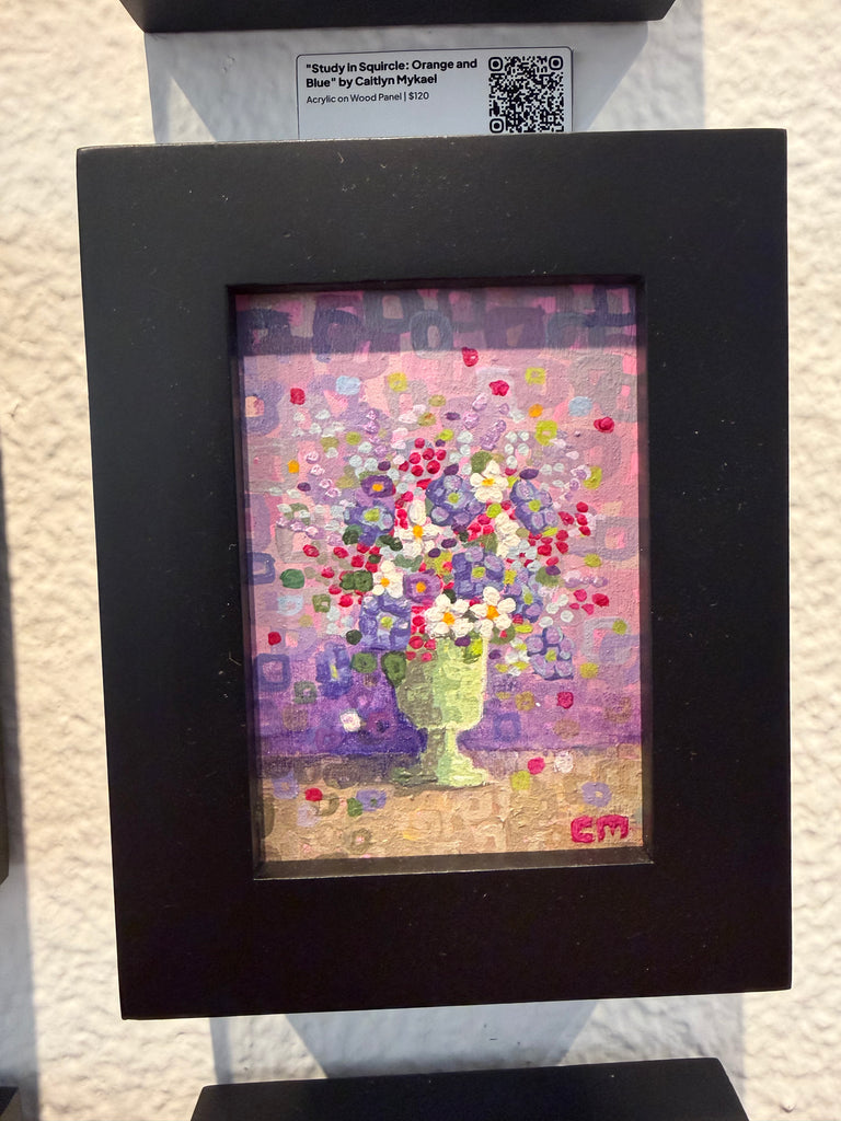 Study in Squircle: Purple Original Painting by Caitlin Mykael
