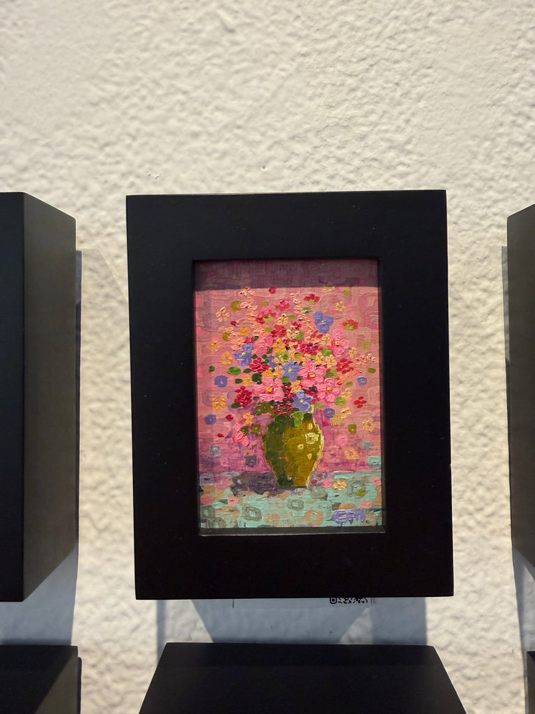 Study in Squircle: Pink Original Painting by Caitlin Mykael
