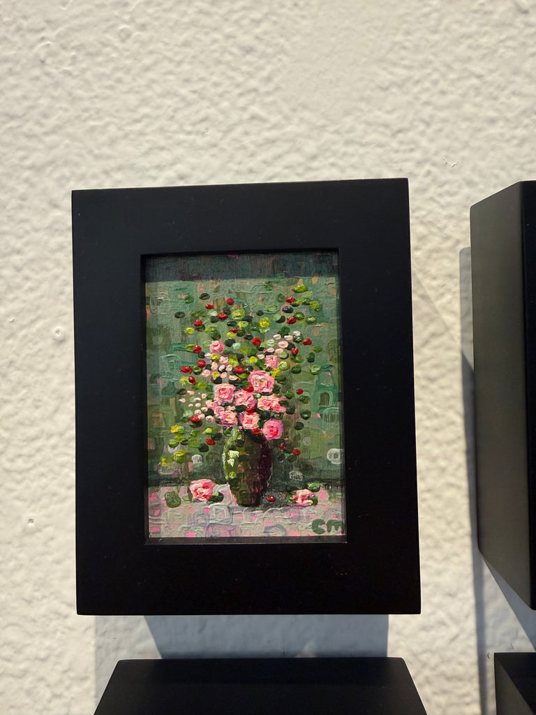 Study in Squircle: Green Original Painting by Caitlin Mykael