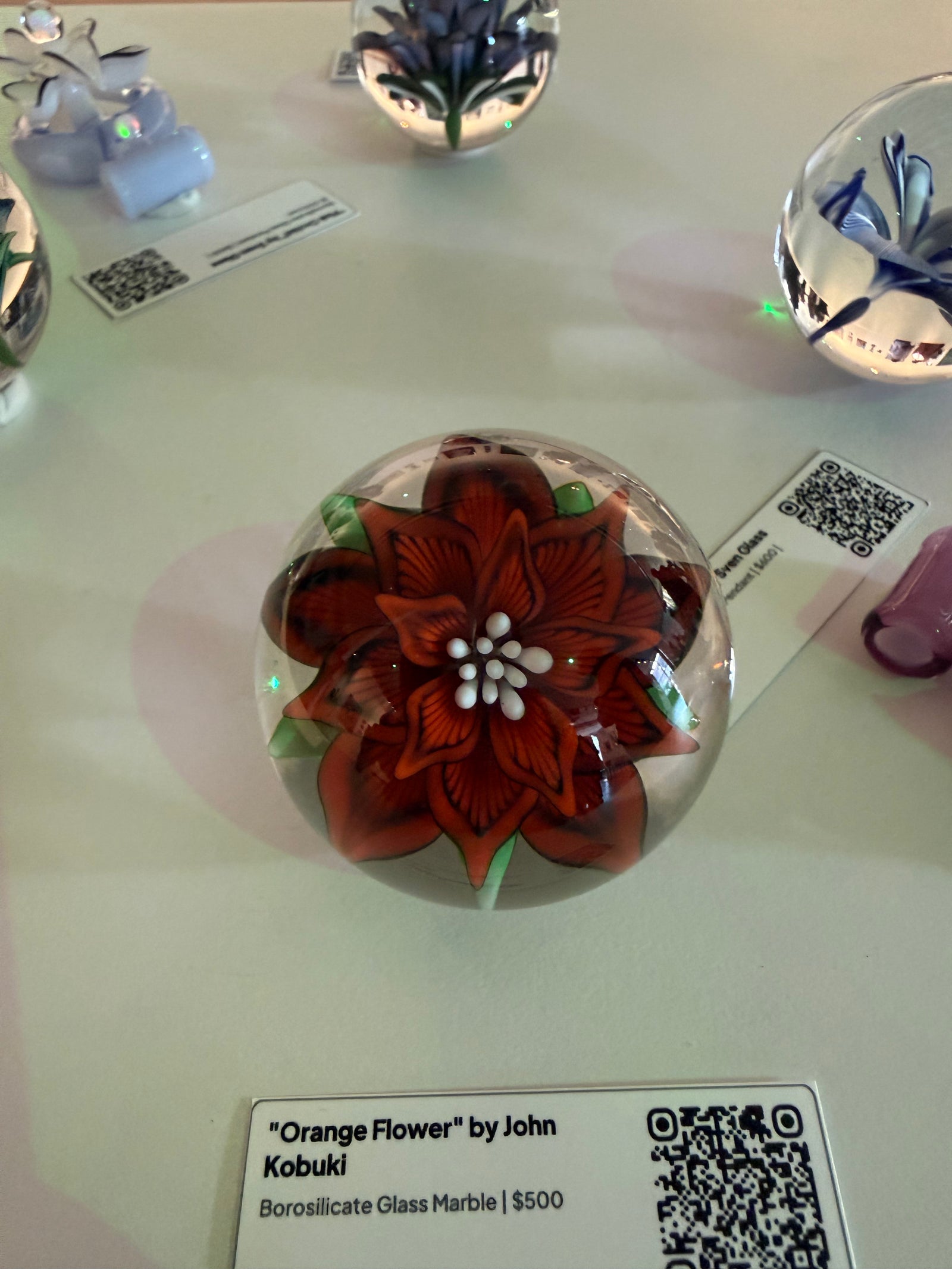 Orange Flower Original Sculpture by John Kobuki