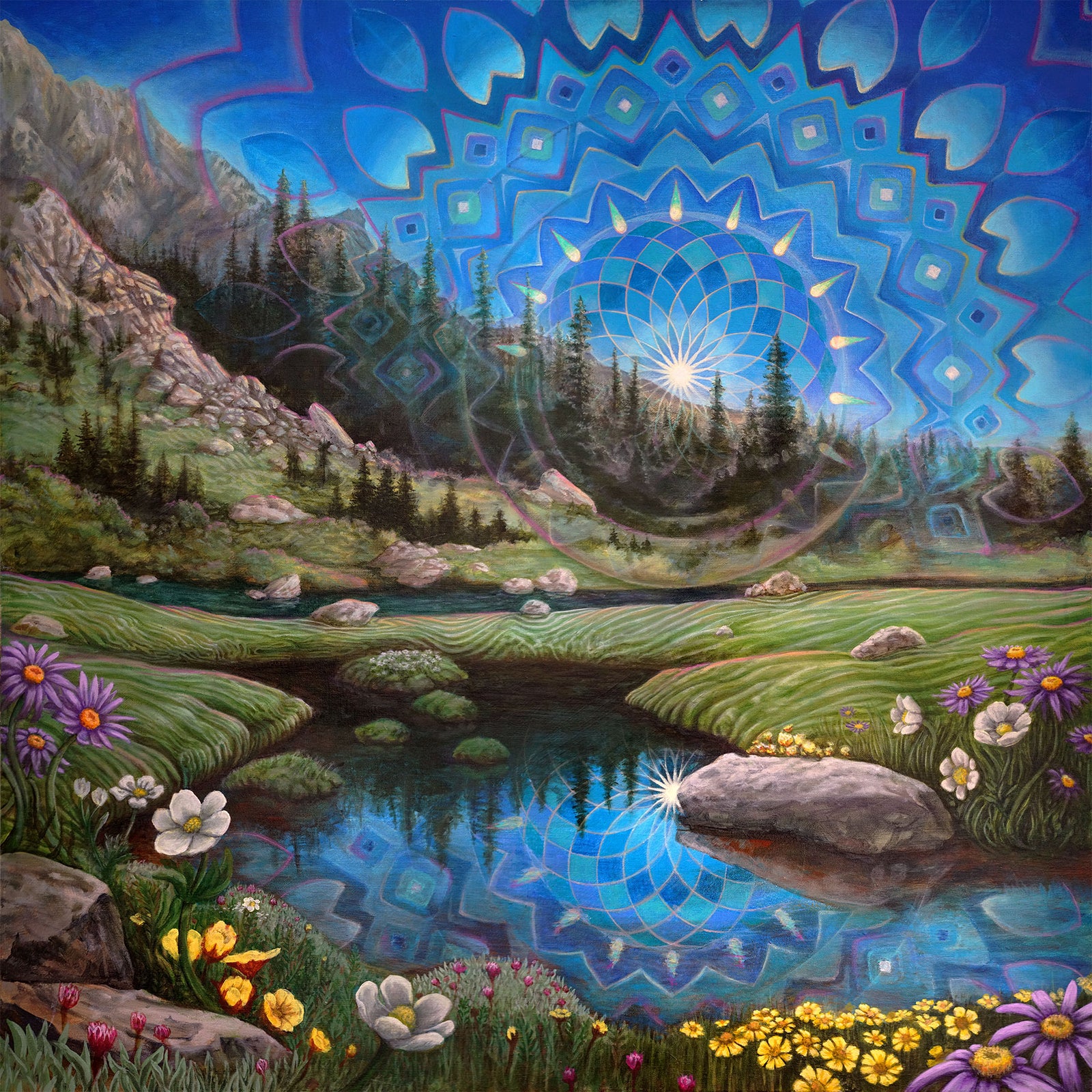 In Full Bloom Original by Morgan Mandala