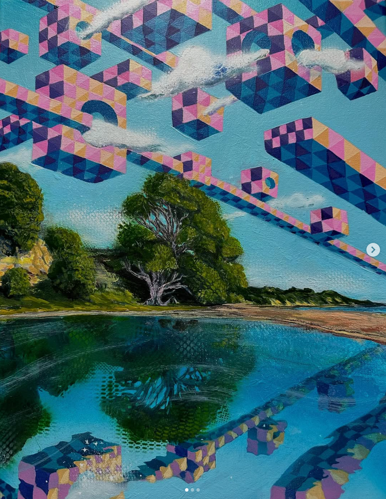 Kūaotunu Beach Original by Jamie Larnach