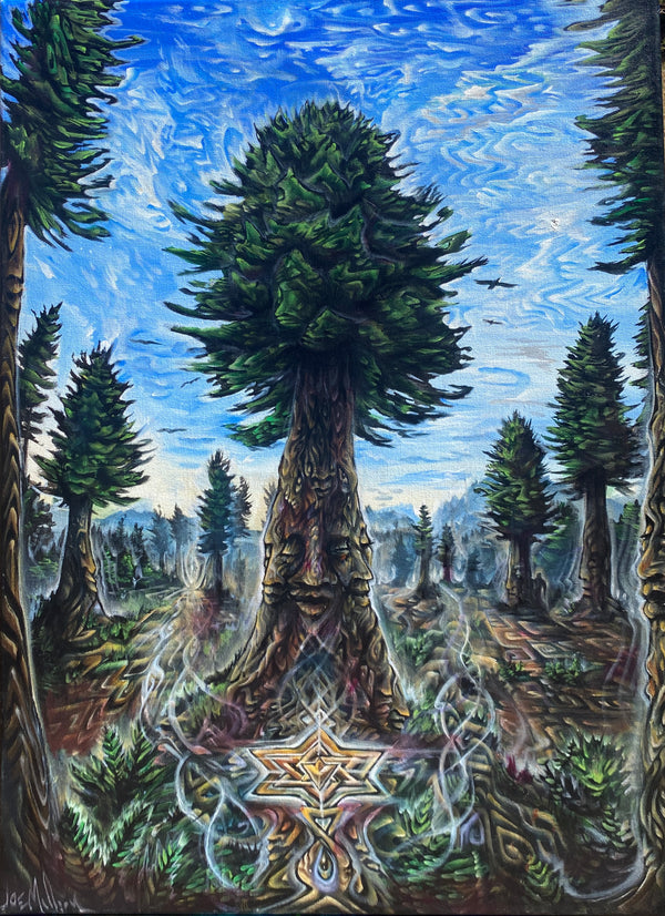 Surrounded by Spirit Original by Joe Mallory Threyda Art and