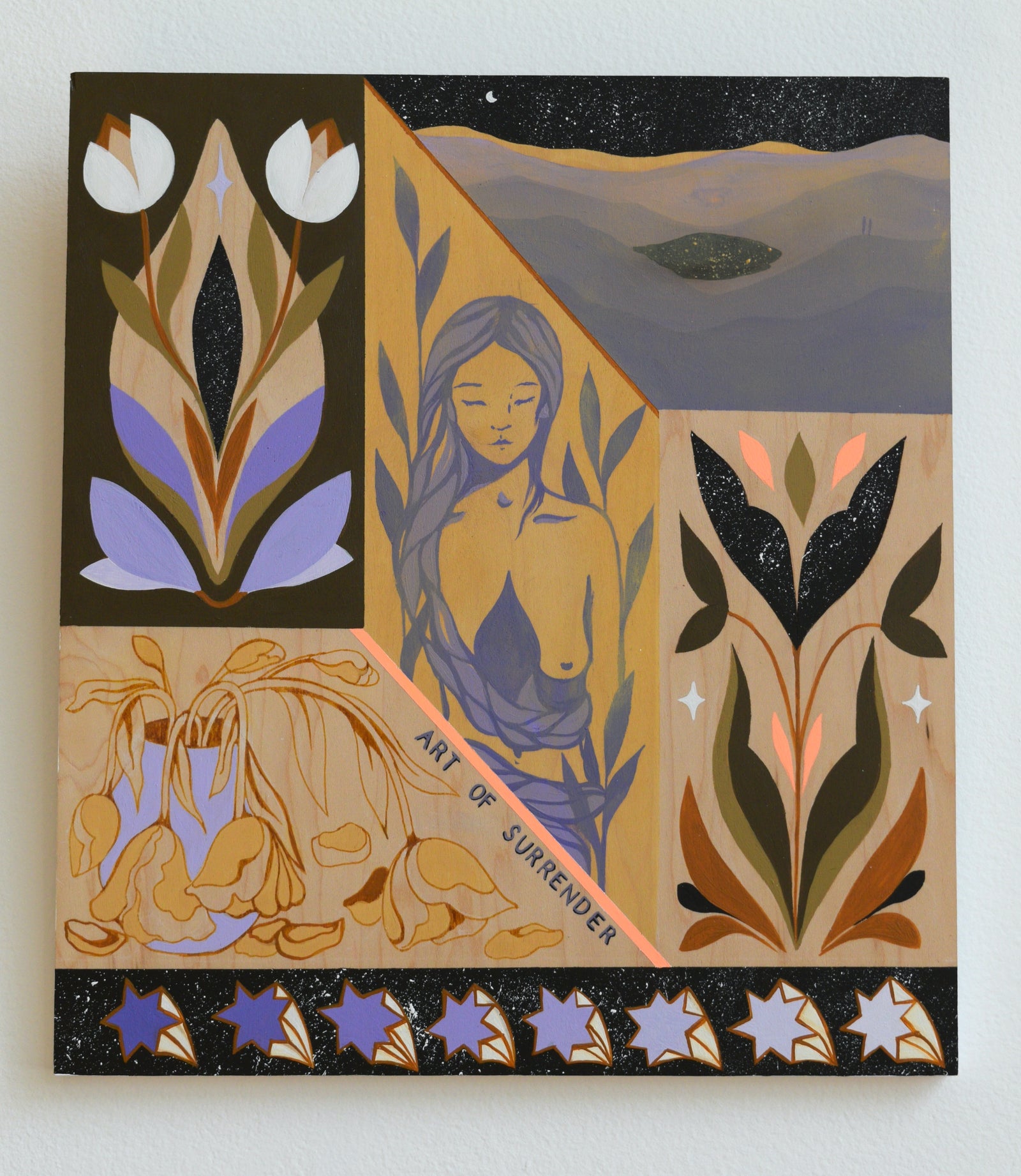 Art of surrender Original Painting by Lena Mac