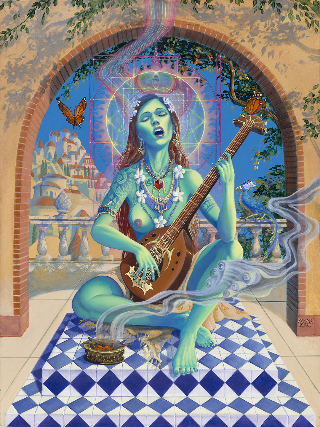 OCTAVES OF ATLANTIS Original Painting by MEAR ONE