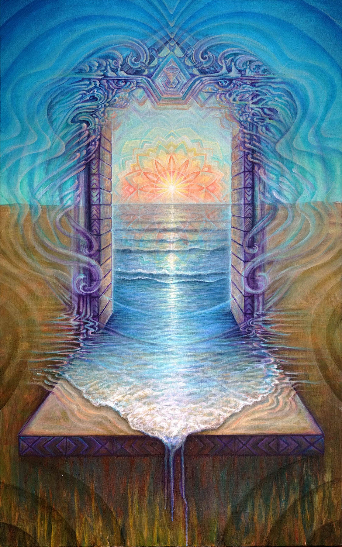 Portal De La Playa Original Painting by Morgan Mandala