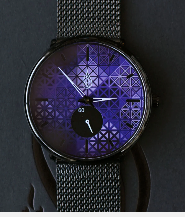 Neptune Sapphire Crystal Watch by Threyda - (AB)