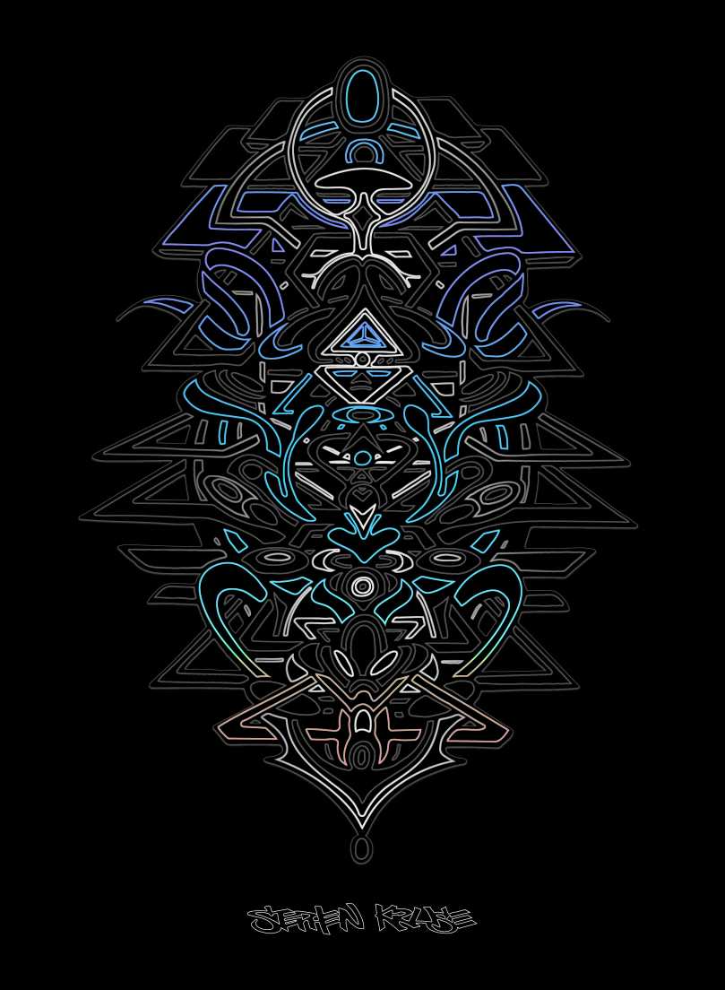 Vector Embossed Holo Print by Stephen Kruse