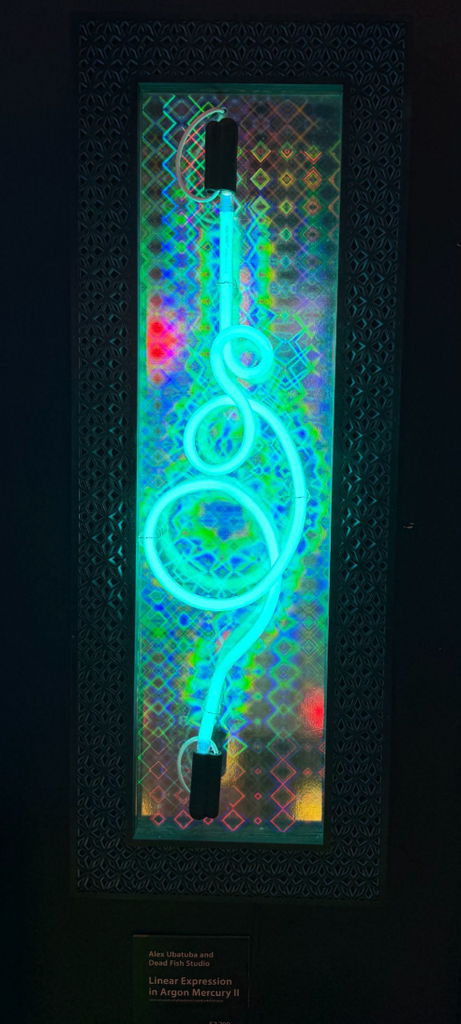 Linear Expression in Argon Mercury 2 Original Sculpture by Alex Ubatuba