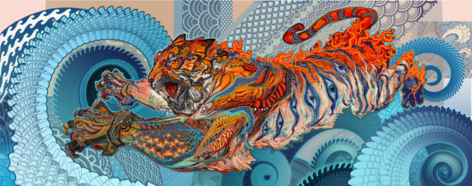Tiger Swallow Tail by Android Jones