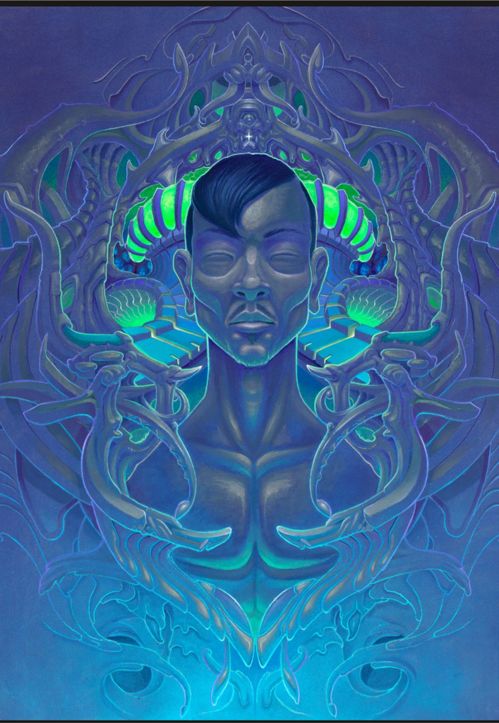 Theta State Original Painting by Brian Itch