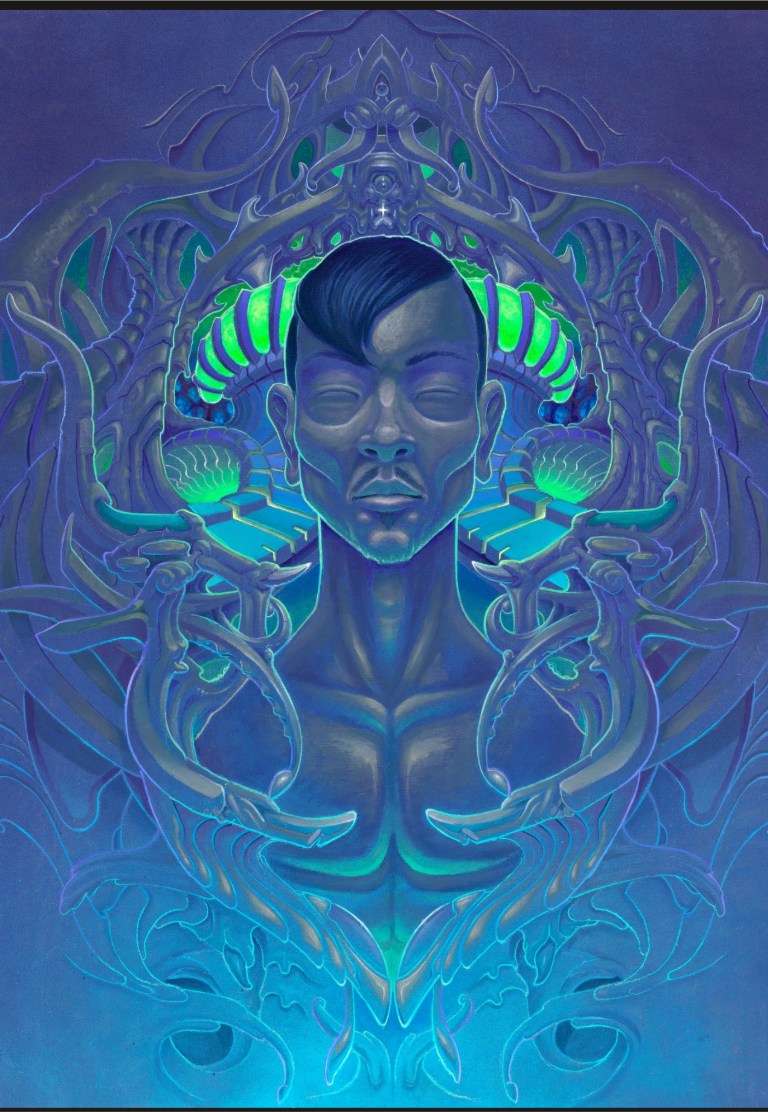 Theta State Original Painting by Brian Itch