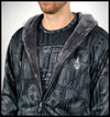SCRIPT SHERPA HOODIE // JUSTIN TOTEMICAL