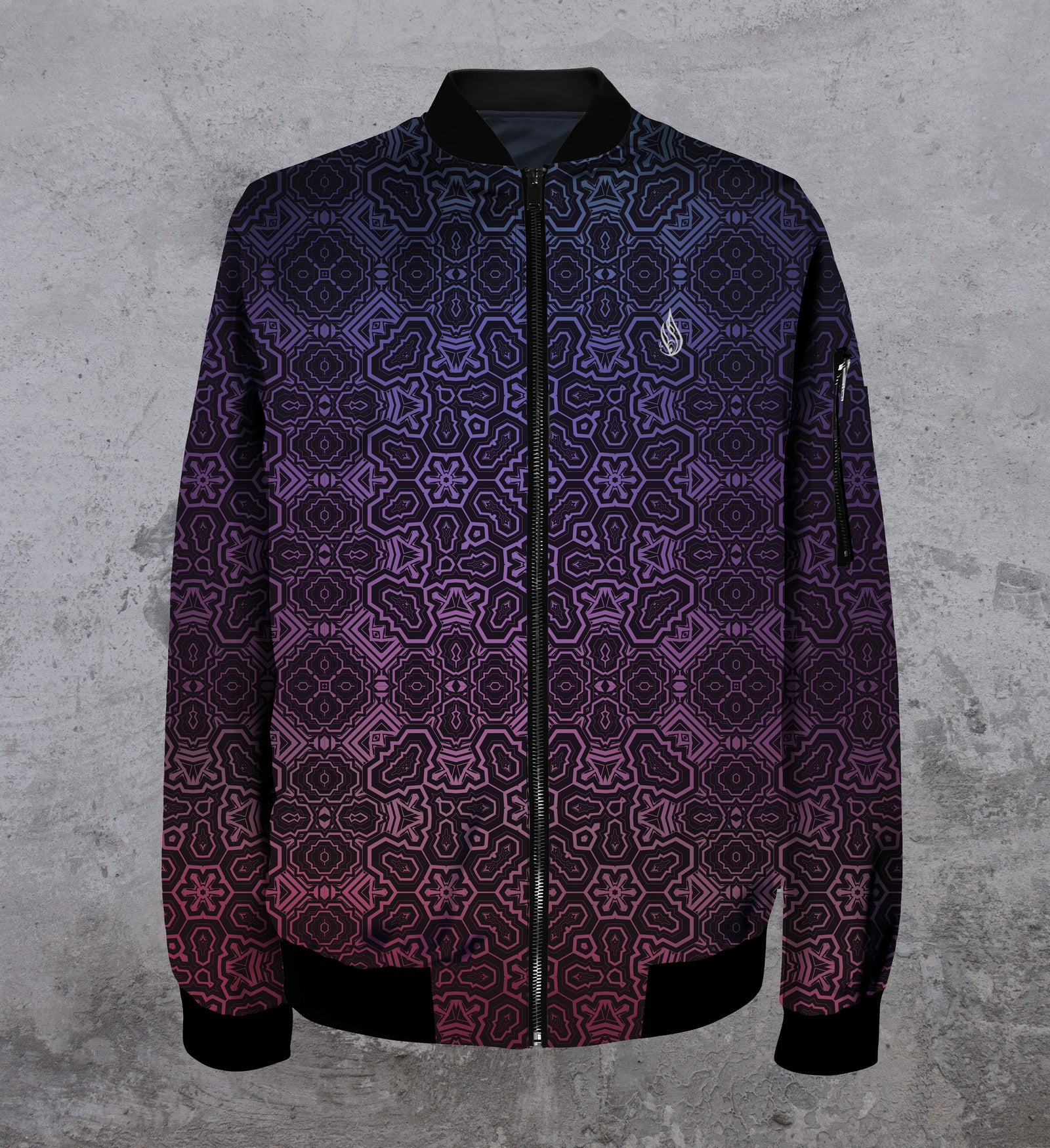 Crystalline Women's Lightweight Bomber Jacket by Stephen Kruse - Ships April