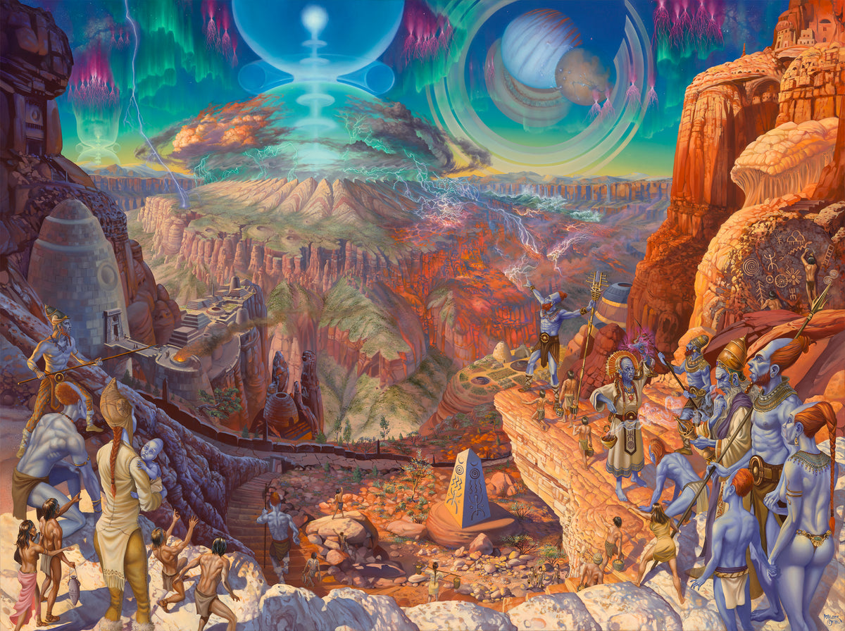 The Younger Dryas Original Painting by MEAR ONE