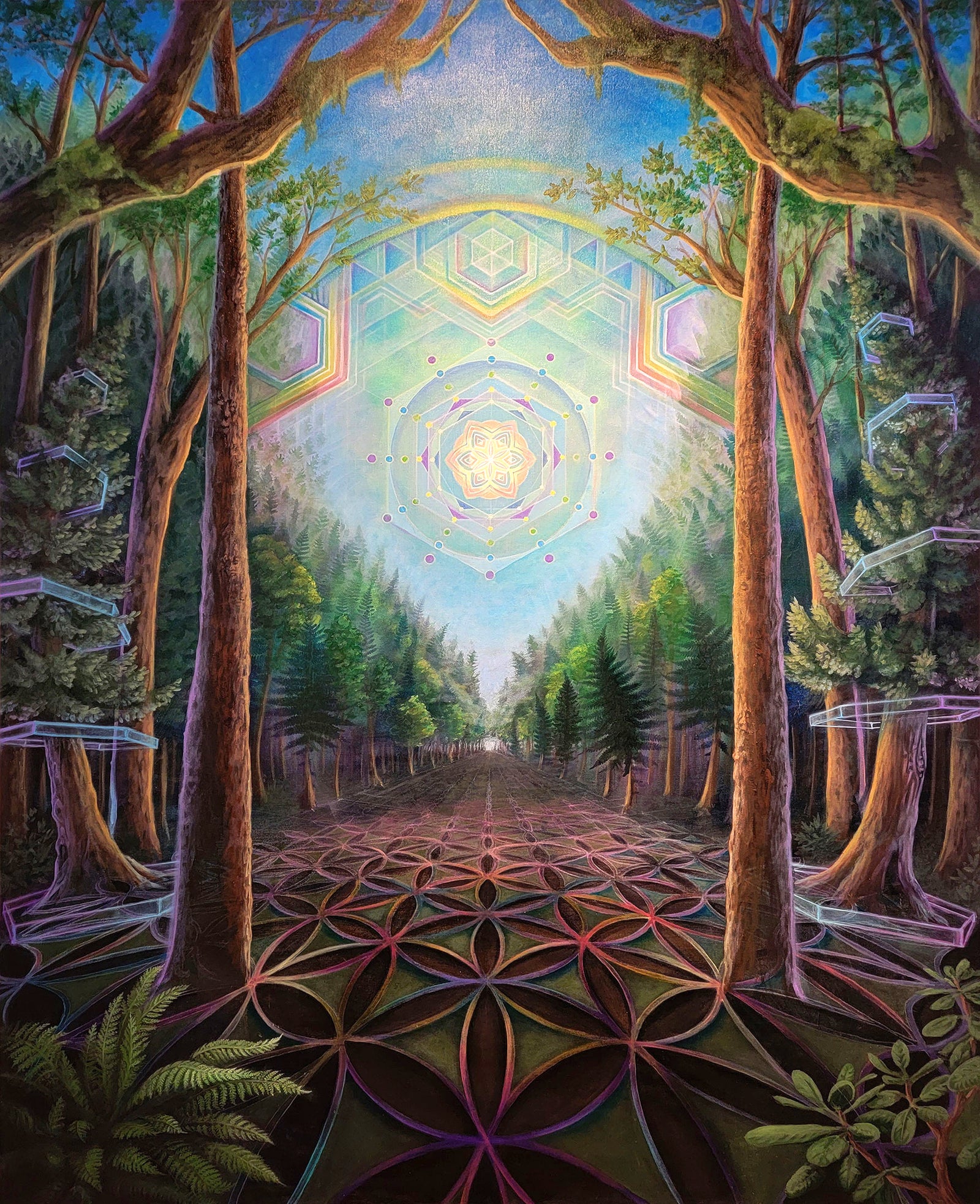 Through the Trees Original Painting by Morgan Mandala