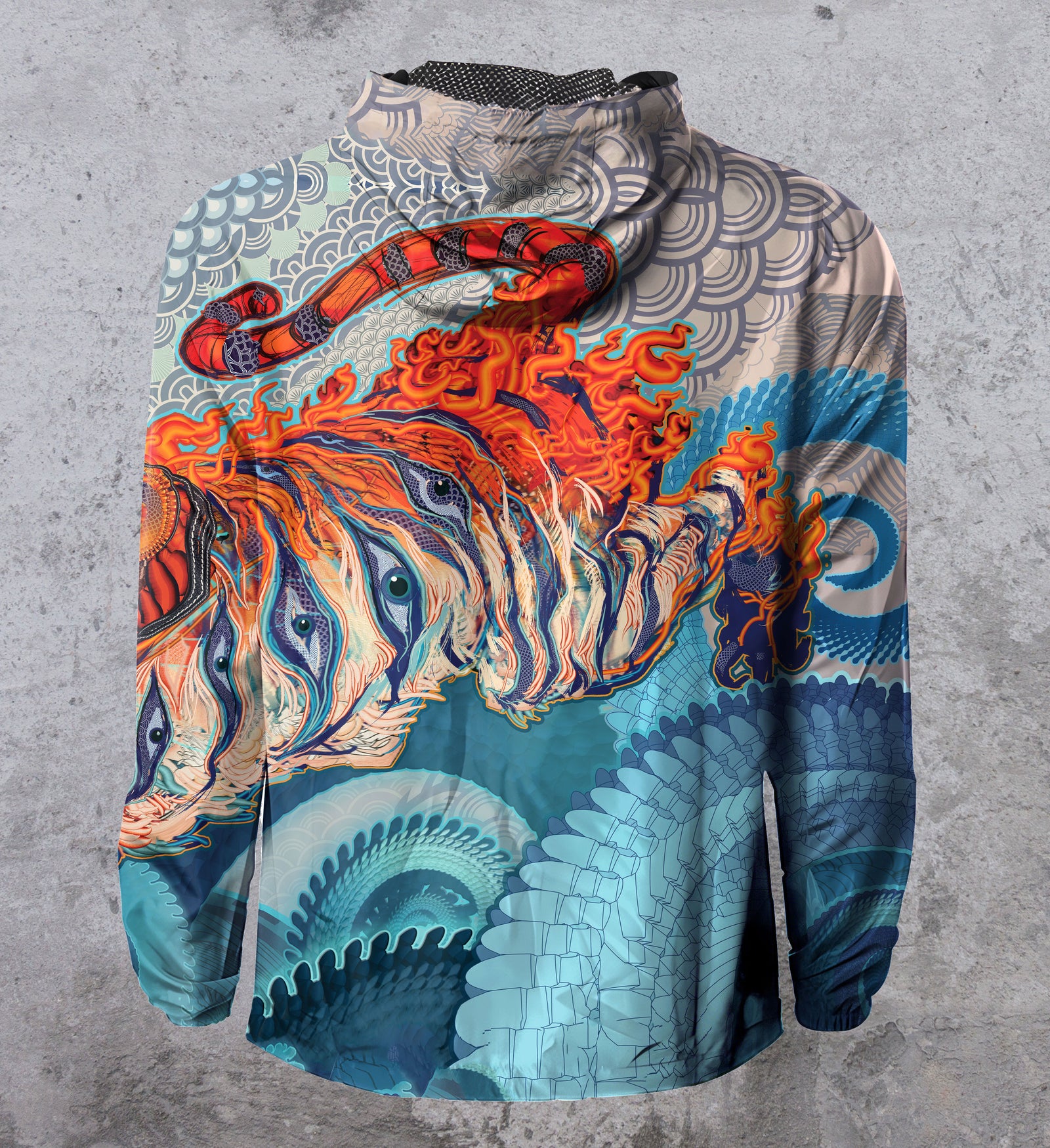 Swallowtail Windbreaker Jacket by Android Jones - Ships April