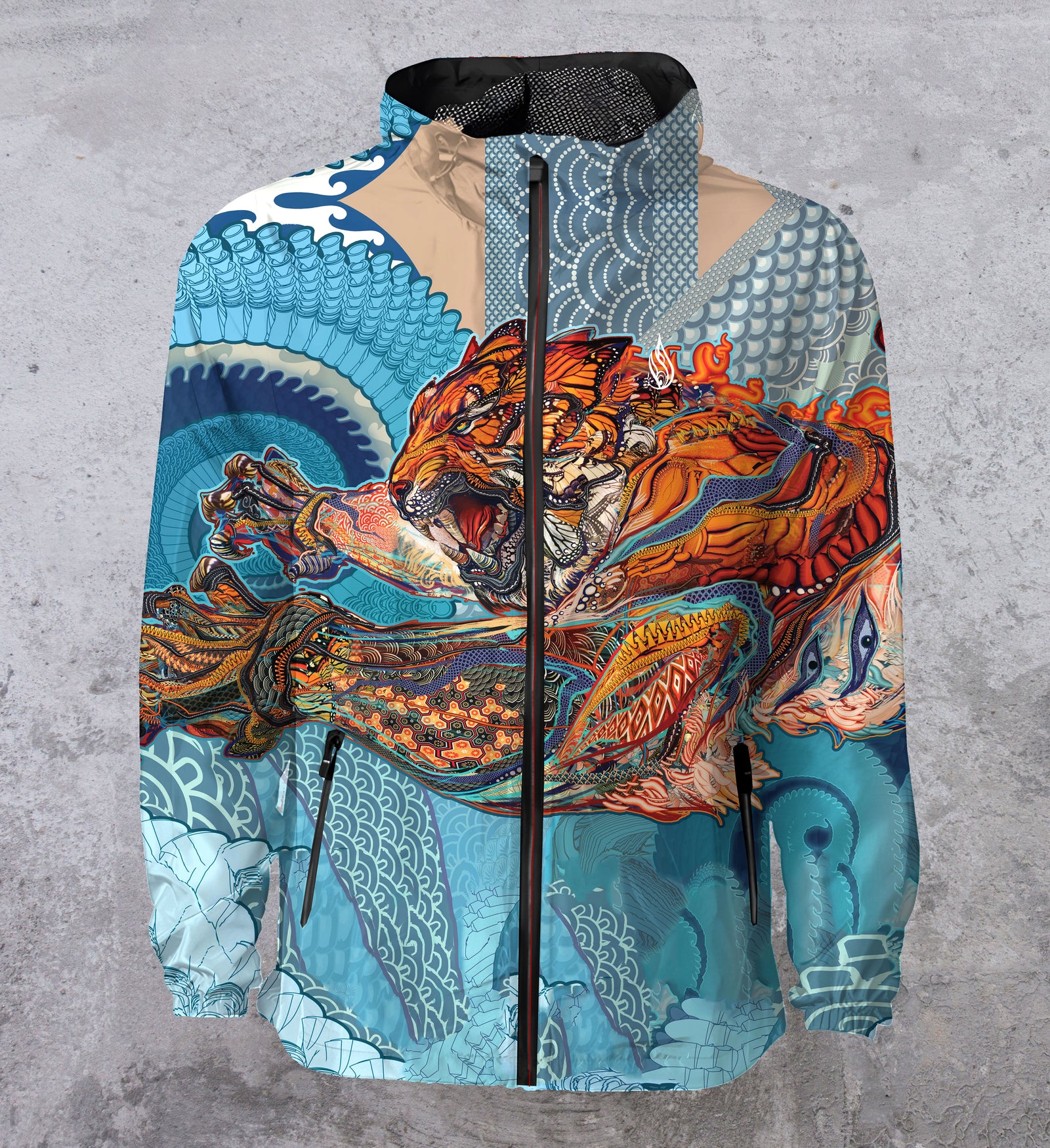 Swallowtail Windbreaker Jacket by Android Jones - Ships April