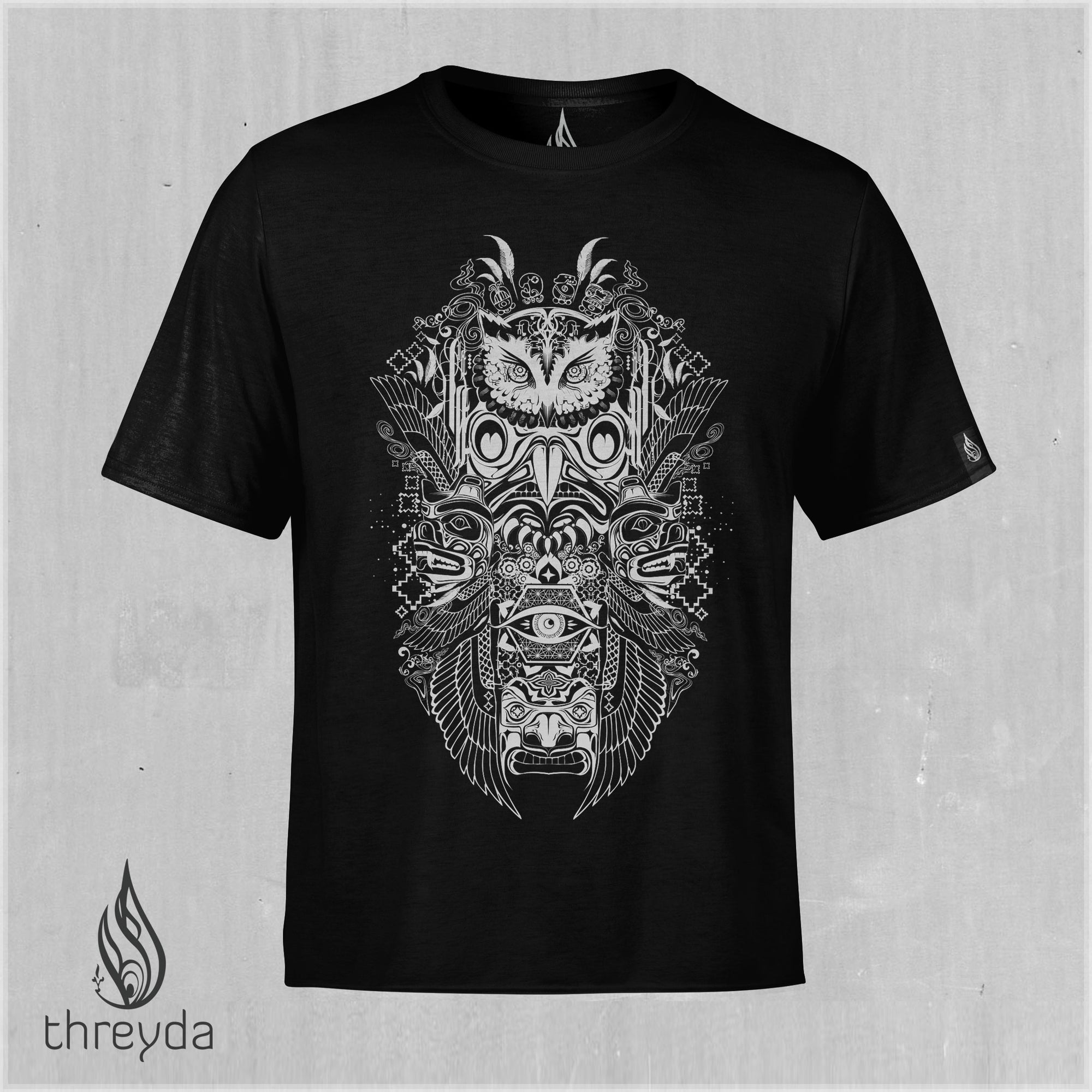 Owl Screenprint Tee by Totemical