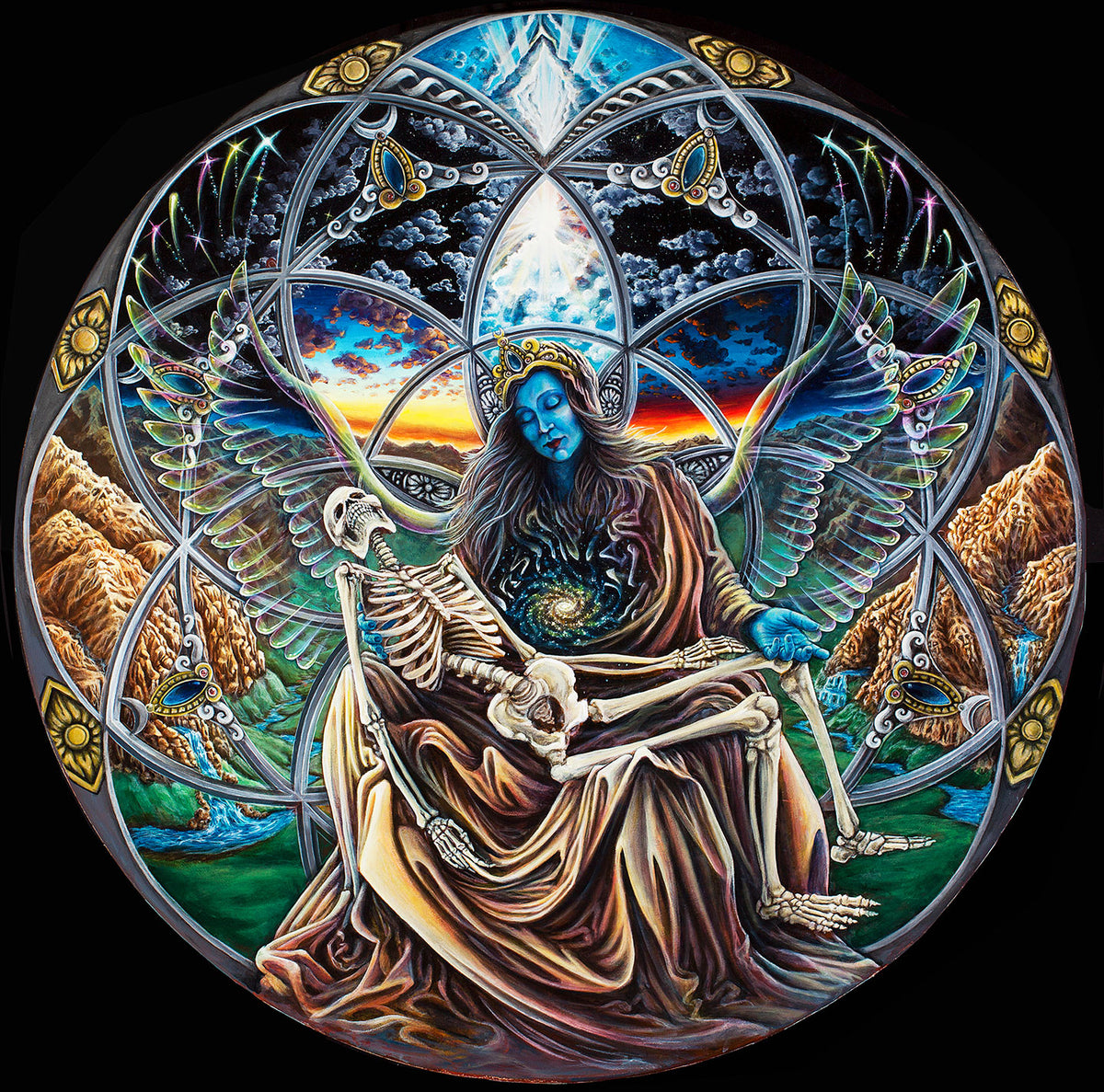 Trinity Original Painting by Morgan Mandala