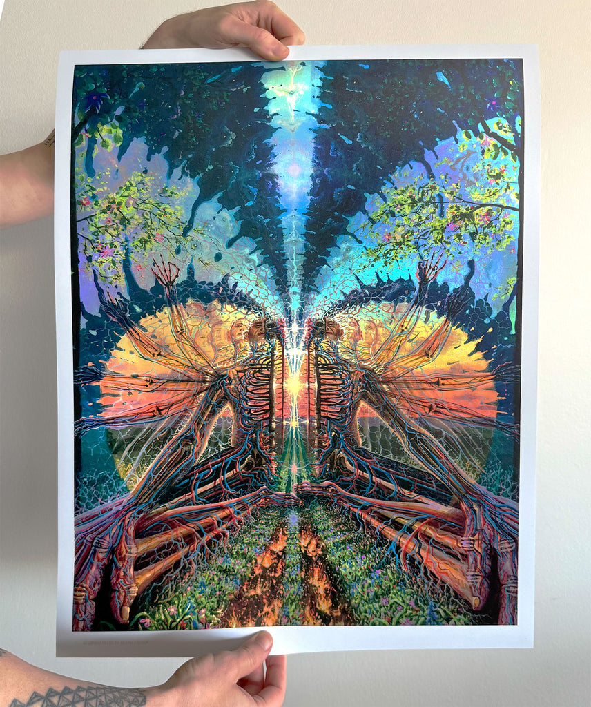 Resonant Fields Holographic Print by Bradley Snook