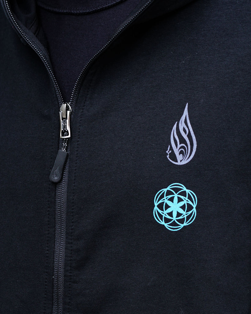 Visions French Terry Zip Hoodie by Melanie Farris