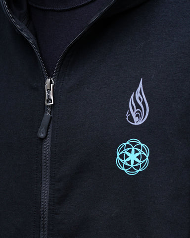 Visions French Terry Zip Hoodie by Melanie Farris