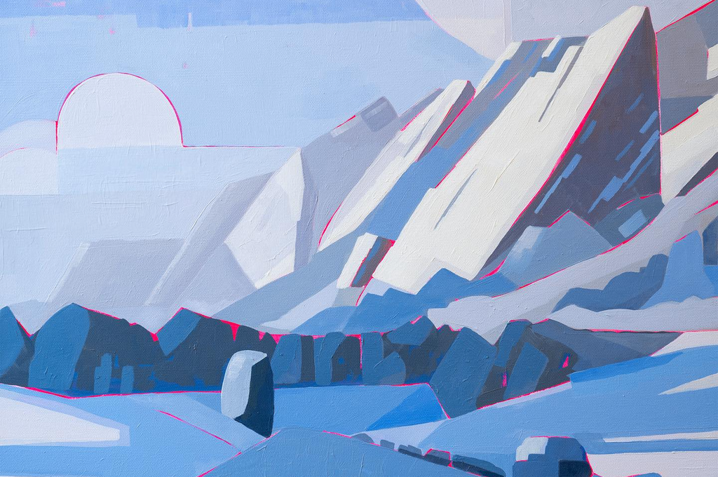 Winter's Arrival Original by Whitman Lindstrom