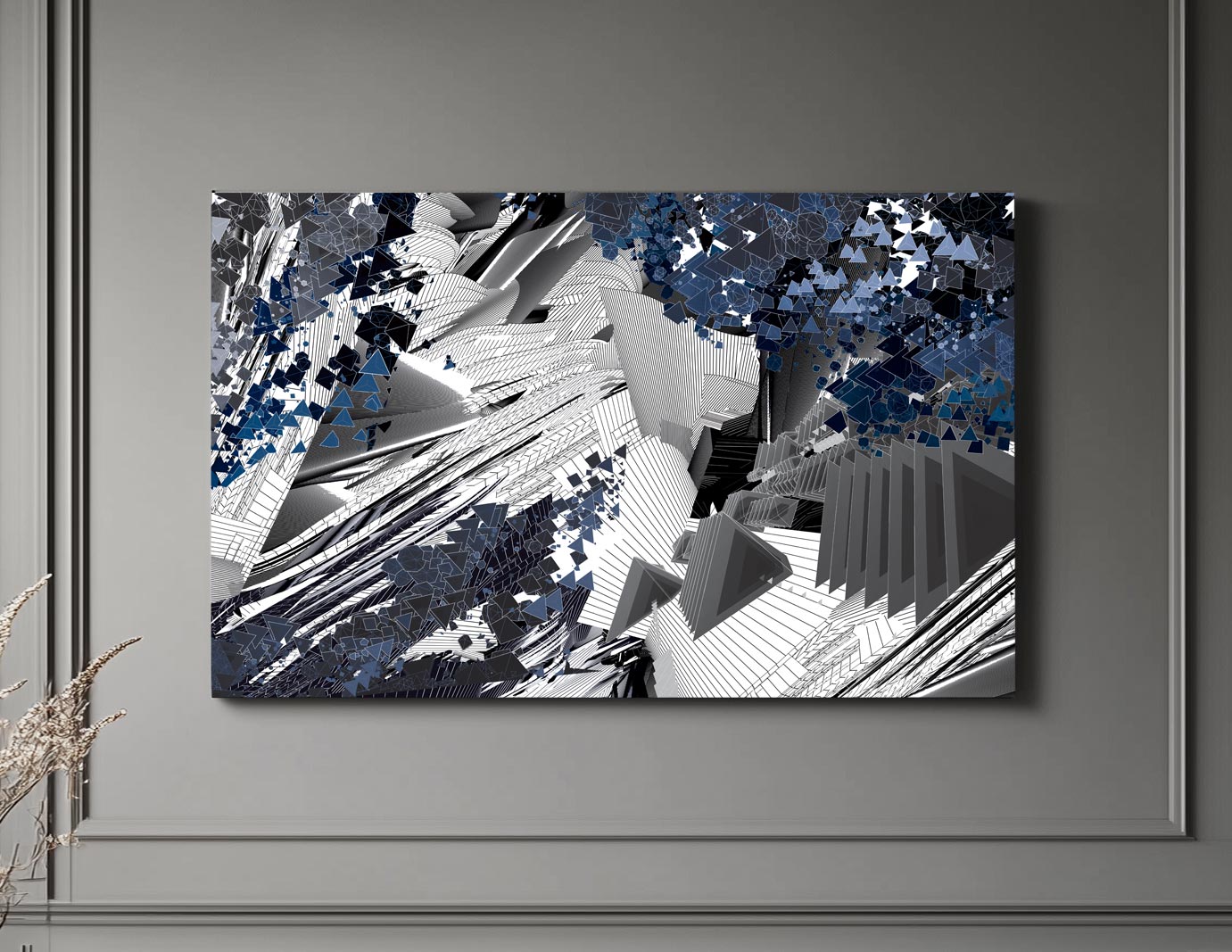 Structure Stretched Canvas by Kimi Takemura