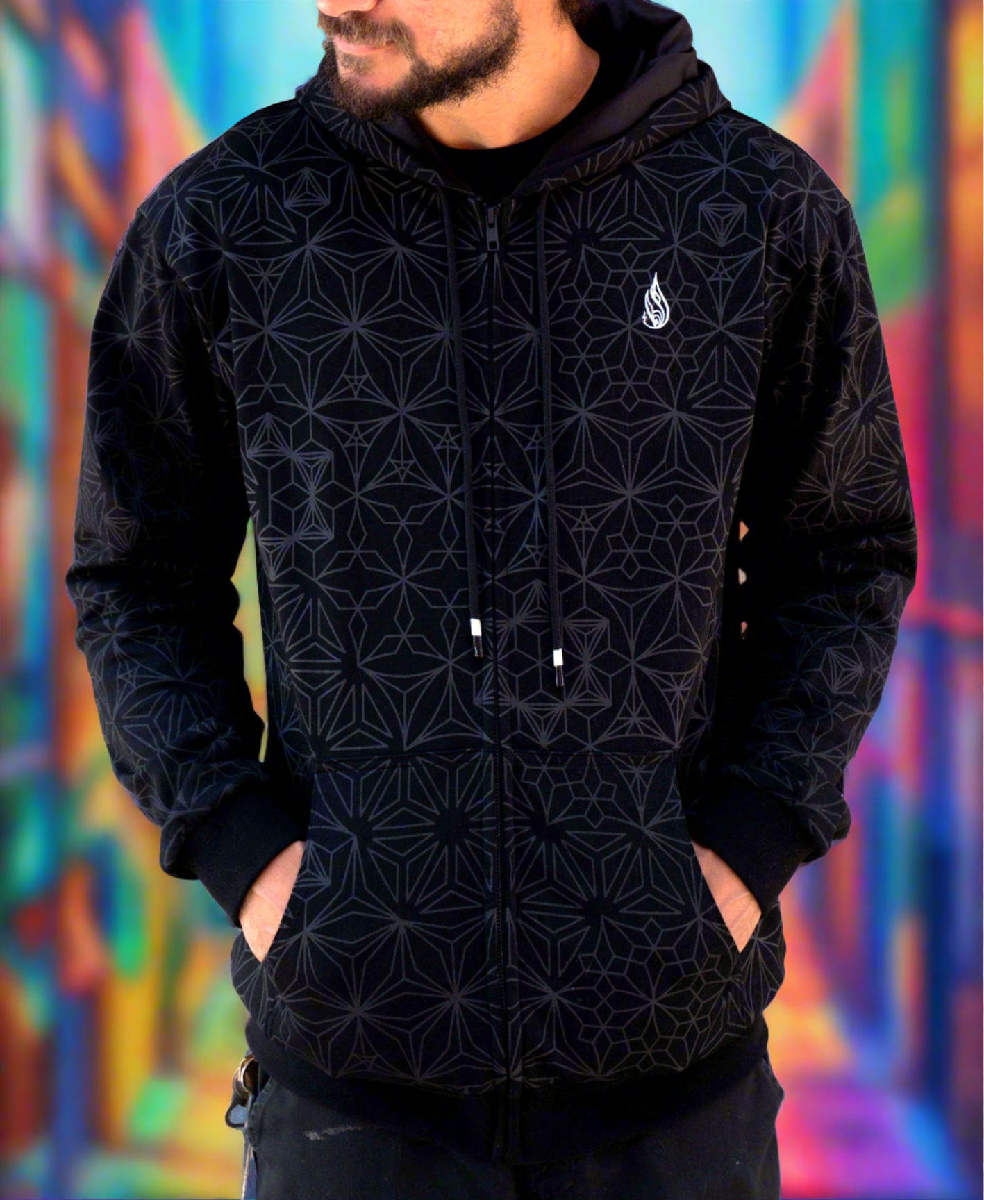 Ninja Zip Hoodie by Threyda
