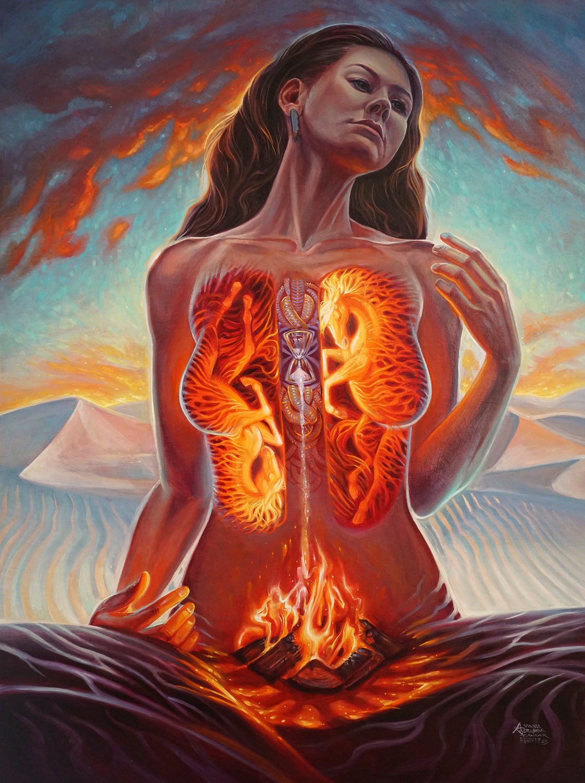 Longing Original Painting by Adrianne Tamar