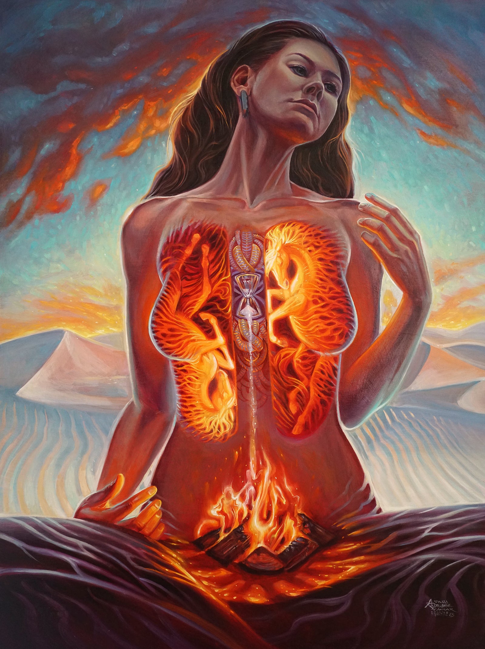 Longing Original Painting by Adrianne Tamar