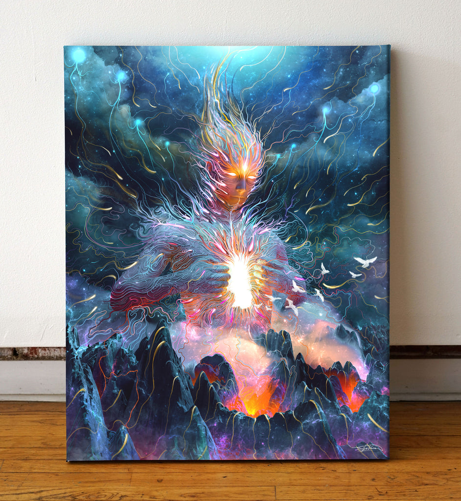 Aftermatch Stretched Canvas by Silvio Vieria