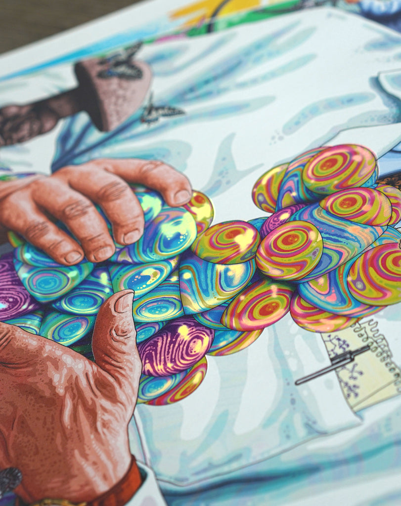 Albert Hoffman Holographic Print by Nico Rosenfeld