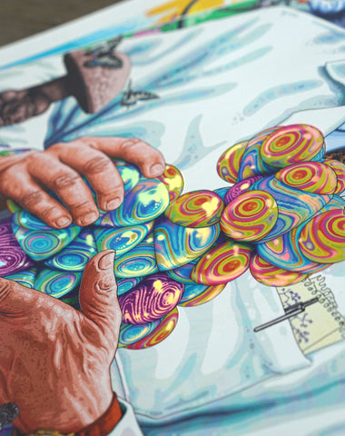 Albert Hoffman Holographic Print by Nico Rosenfeld