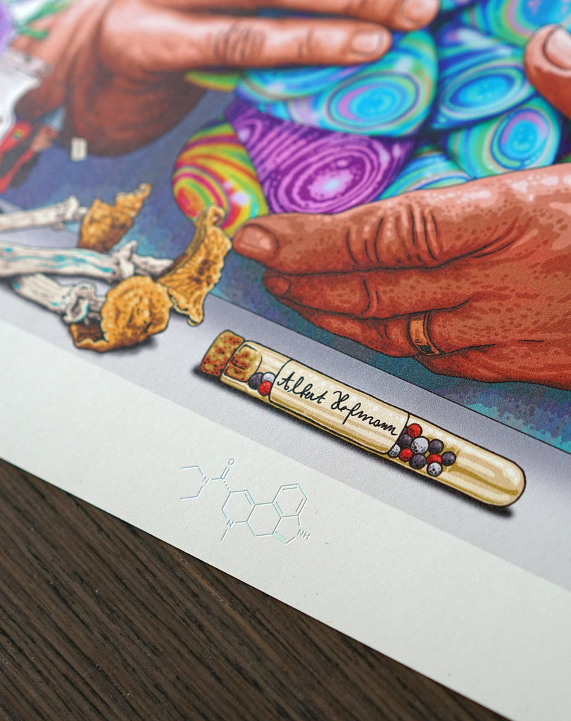 Albert Hoffman Holographic Print by Nico Rosenfeld