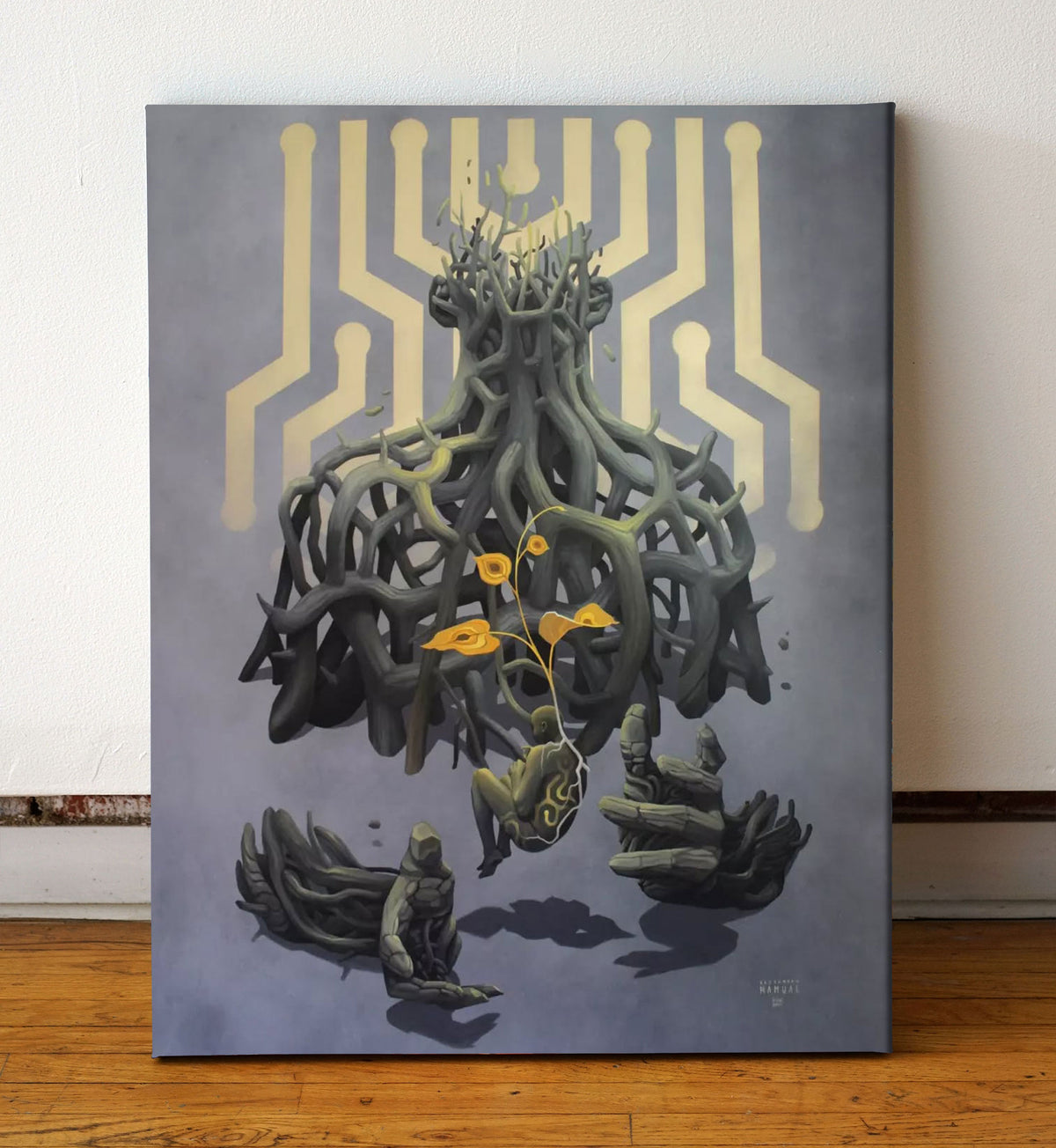 Earth My Body Canvas Print by Alejandro Nahual - 72 HOUR AUCTION