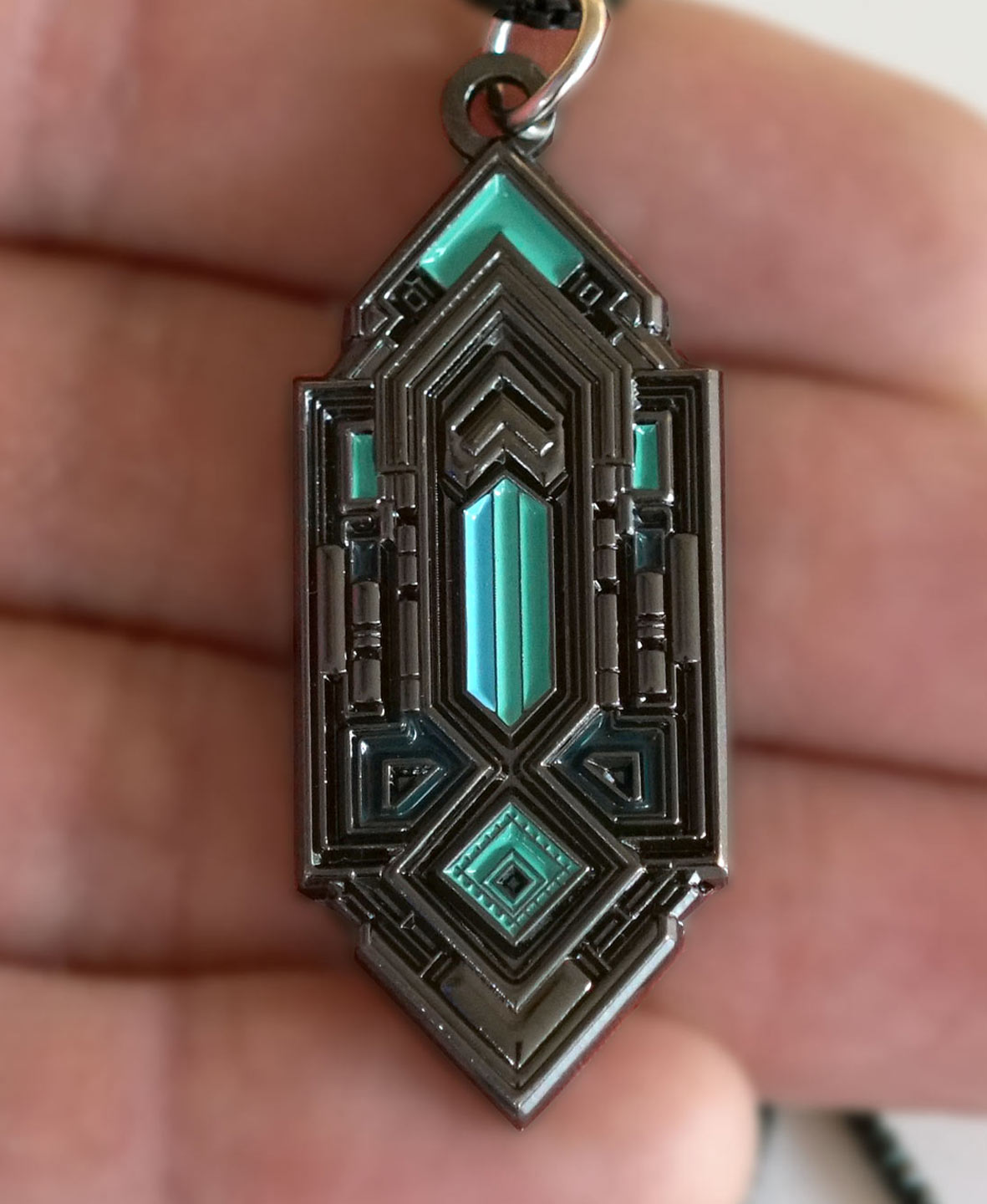 Amrita Gunmetal Pendant by Threyda