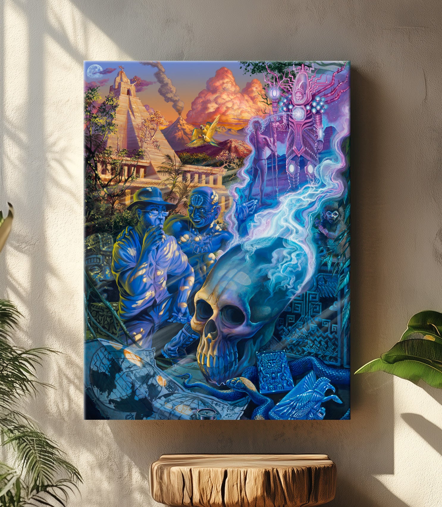 Exploring Earlier Futures Alpha Stretched Canvas by Mear One