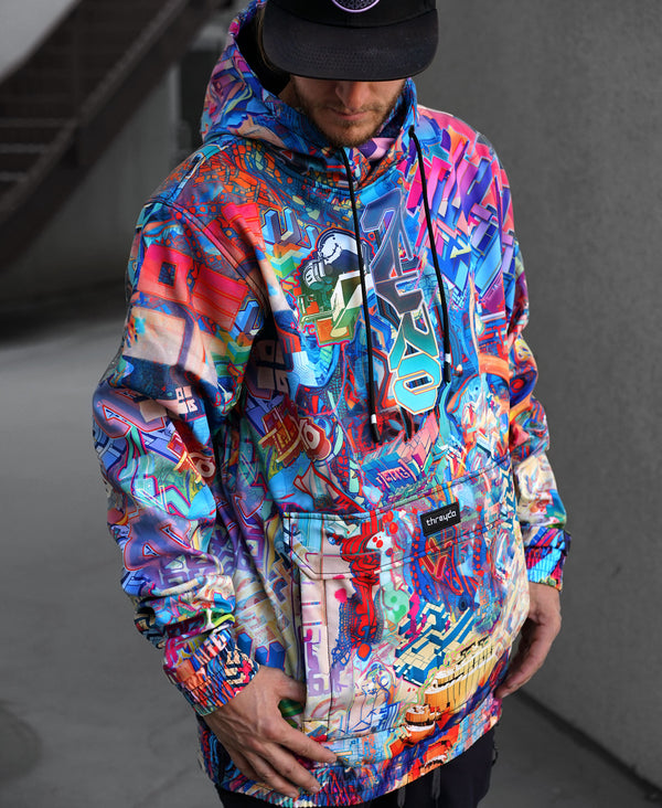 Lilith Waterproof Pullover Shell Jacket by Android Jones - Threyda