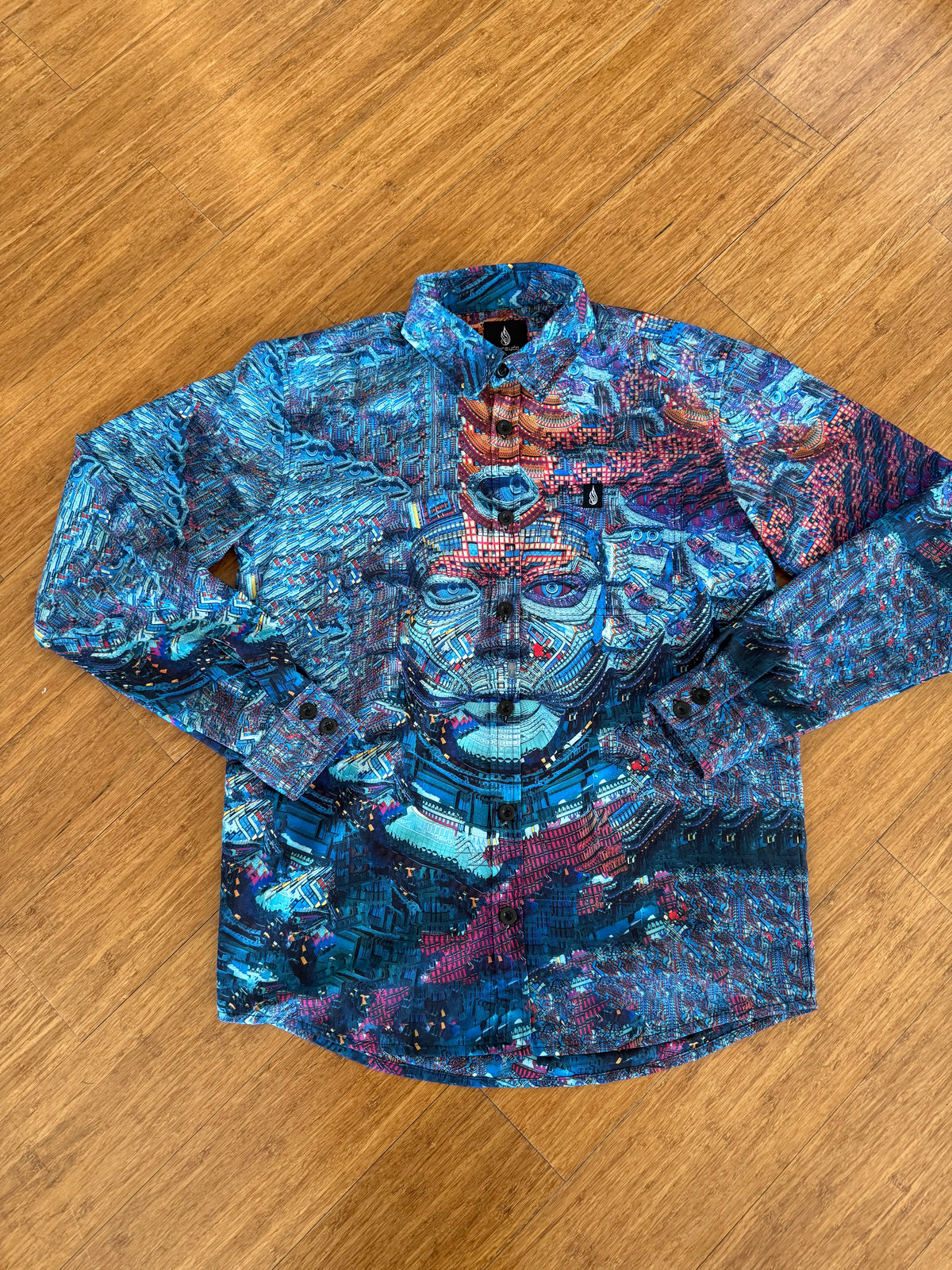 Terra Cuda Button Down by Android Jones