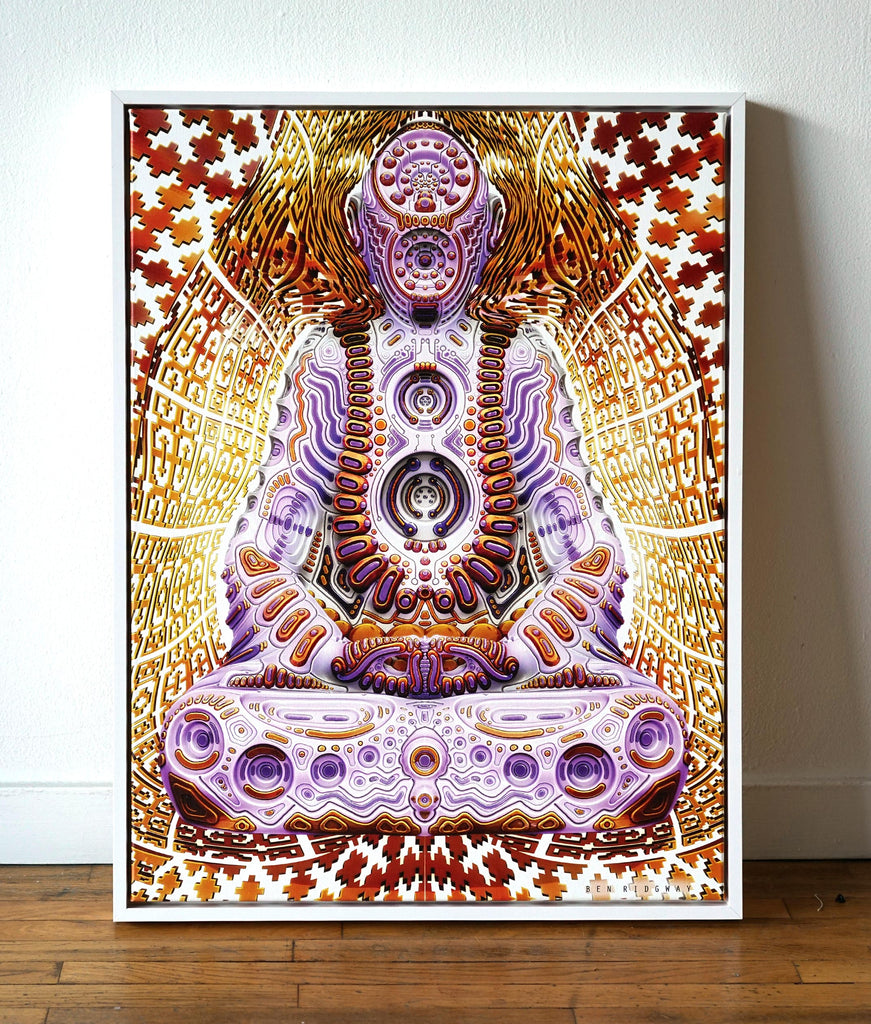 Answers Lie Within White Floating Frame Canvas by Ben Ridgway