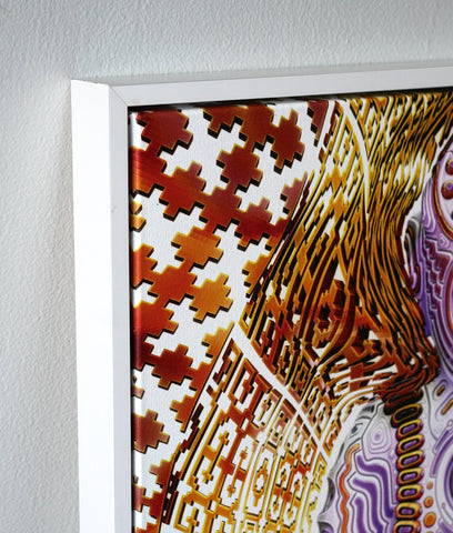 Answers Lie Within White Floating Frame Canvas by Ben Ridgway