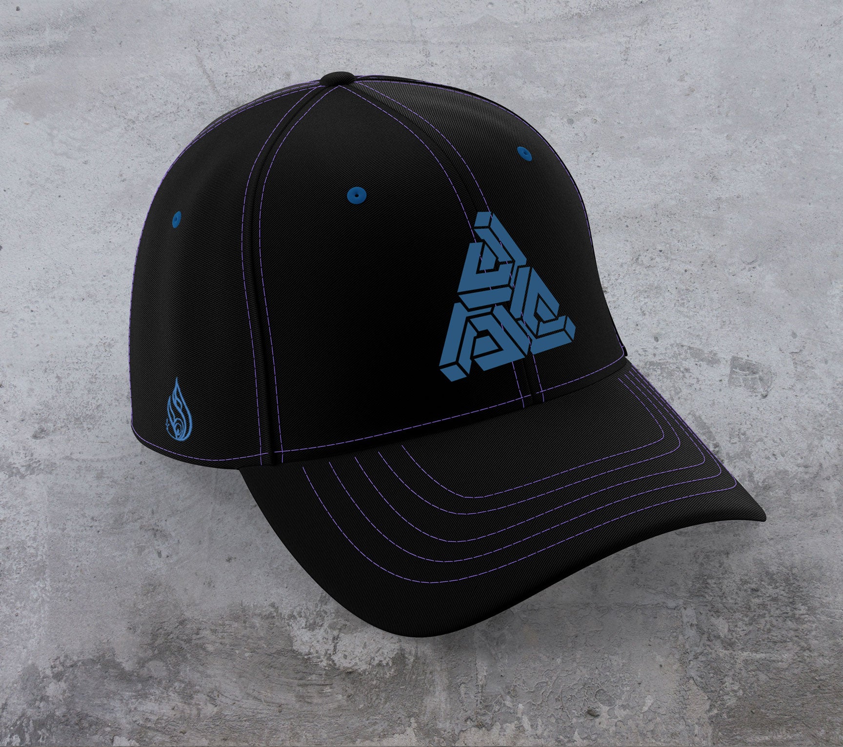 Cipher Curved Snapback Hat by Apex Collective - Threyda Art and