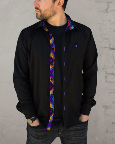 Archetype Lined Button Down Shirt by Threyda - Presale Ships March